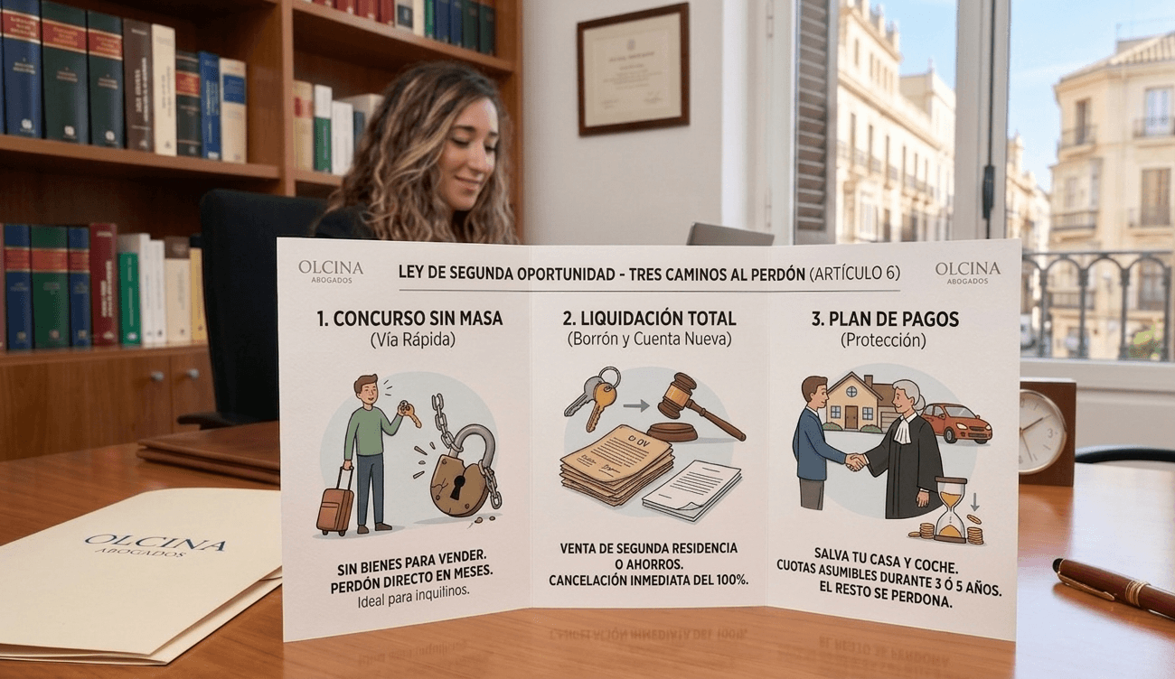 Los tres procedimientos de la Ley de Segunda Oportunidad: Concurso sin masa, liquidación y plan de pagos